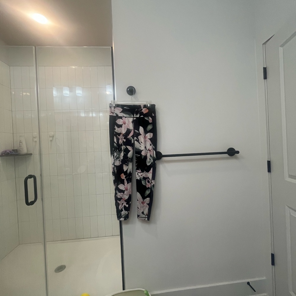 Floral Black Leggings